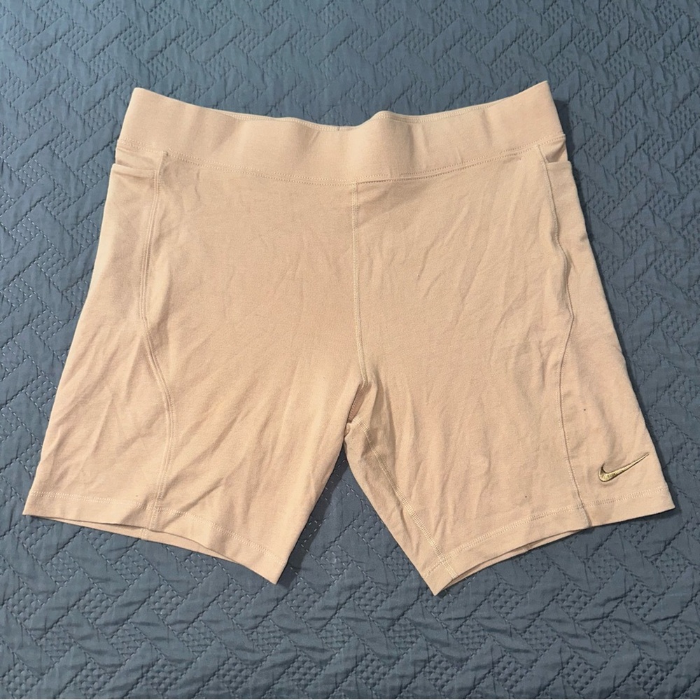 Nike Women’s Sportswear Modern Bike Shorts Tight‎ Fit High Rise 2XL Beige